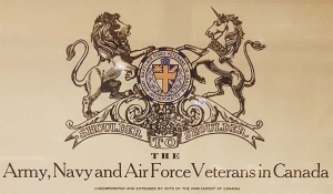 army navy air force veterans in canada offical crest