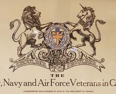army navy air force veterans in canada offical crest